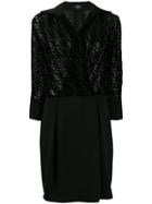 Elisabetta Franchi Logo Print Dress - Black