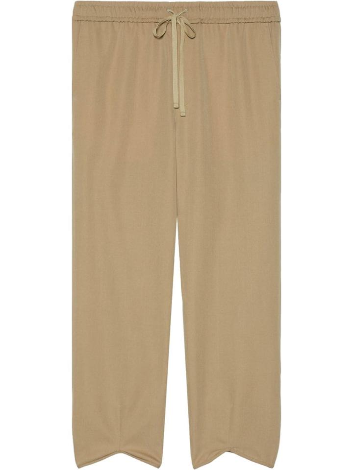 Gucci Ankle Slits Track Bottoms - Neutrals