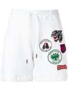 Dsquared2 Patches Track Shorts - White