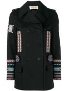 Valentino Embroidered Peacoat