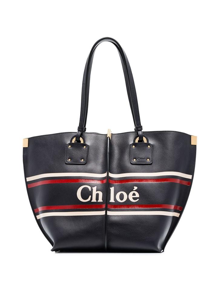 Chloé Logo Tote Bag - Blue