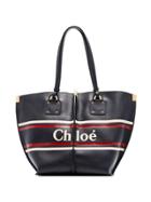 Chloé Logo Tote Bag - Blue