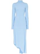Ellery Dumont Stretch High-neck Jersey Dress - Blue
