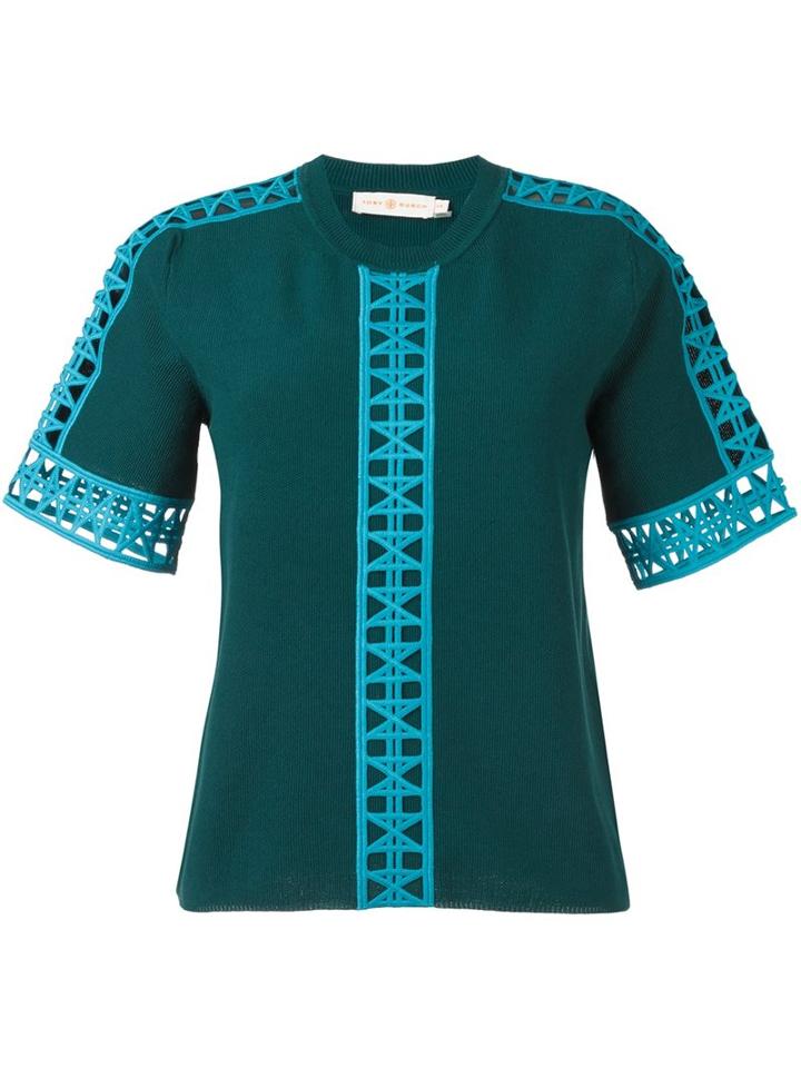 Tory Burch Cut-off Detail Blouse