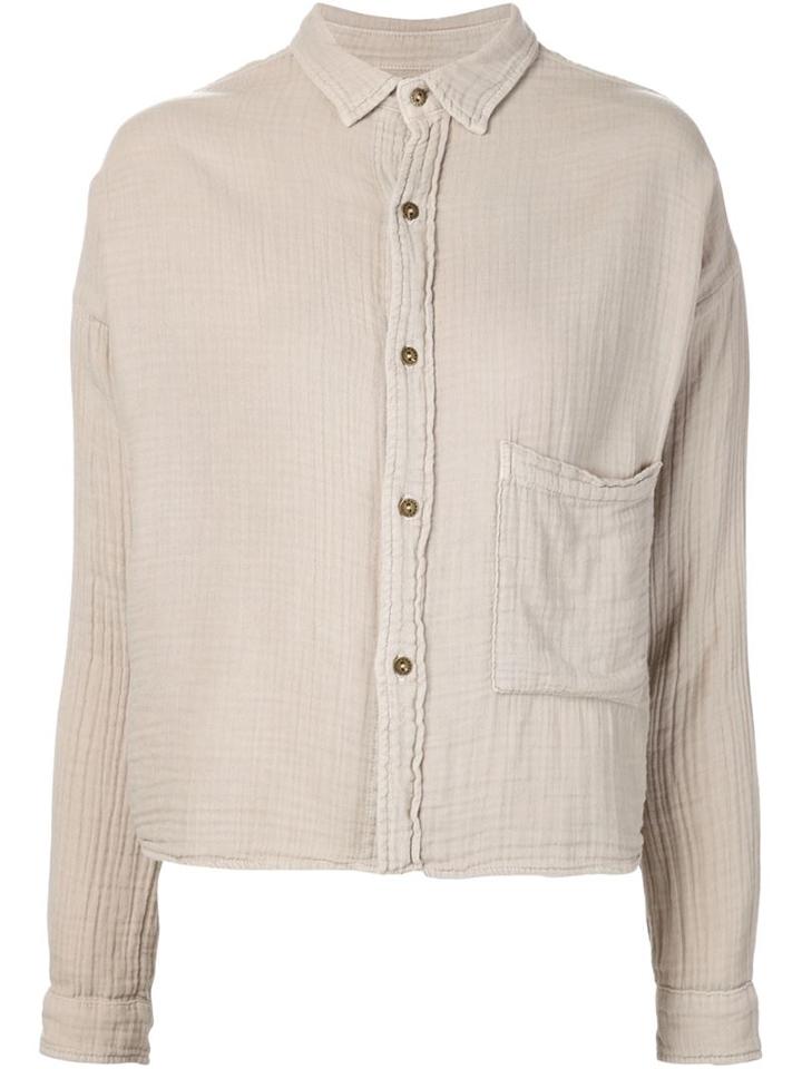 Current/elliott Boxy Fit Cropped Shirt