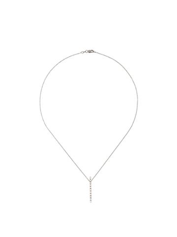 Ileana Makri Thread Baguette Pendant Necklace - Metallic