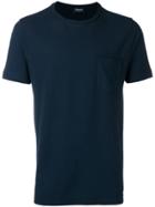 Drumohr Classic T-shirt With Chest Pocket - Blue