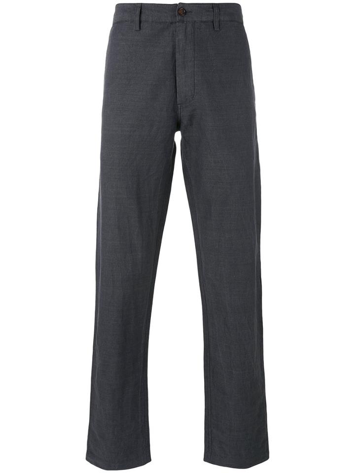 Universal Works - Aston Trousers - Men - Cotton/linen/flax - 32, Grey, Cotton/linen/flax