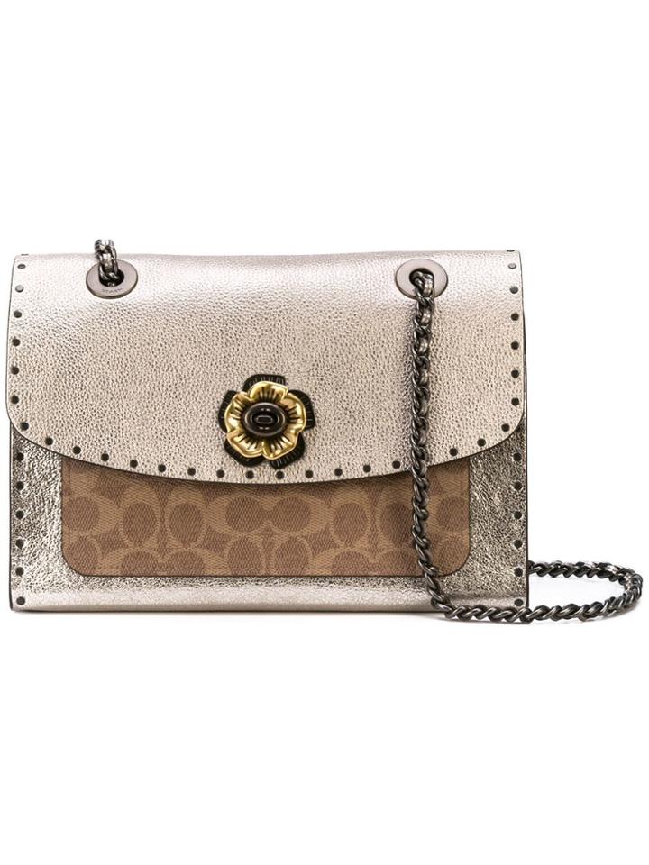 Coach Parker Shoulder Bag - Gold