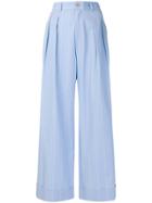 Erika Cavallini High-waisted Trousers - Blue