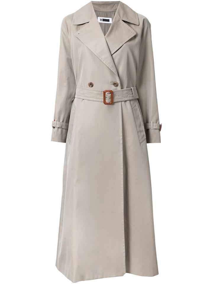 H Beauty & Youth. 'gaba' Trenchcoat, Women's, Size: Medium, Nude/neutrals, Cotton/polyester/cupro