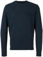 Woolrich - Logo Crew - Men - Cotton/polyester - M, Blue, Cotton/polyester