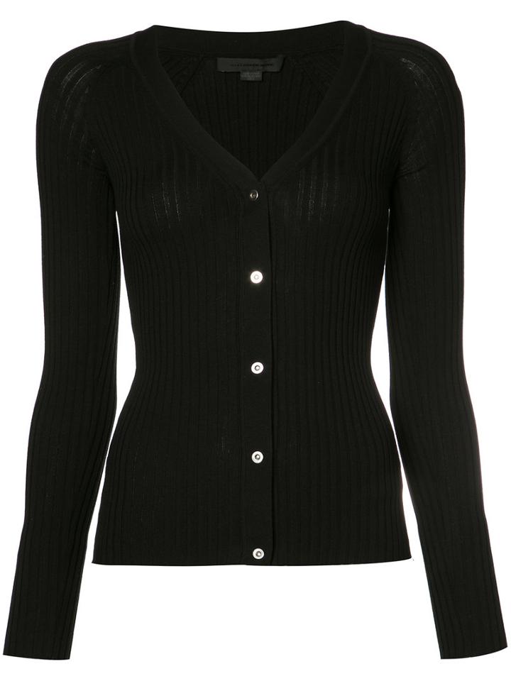 Alexander Wang Knitted Cardigan, Women's, Size: Medium, Black, Cotton