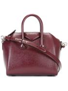 Givenchy - Mini Antigona Tote Bag - Women - Patent Leather - One Size, Red, Patent Leather