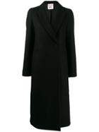 Semicouture Single Breasted Midi Coat - Black