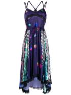 Koché Multipanel Printed Dress - Purple