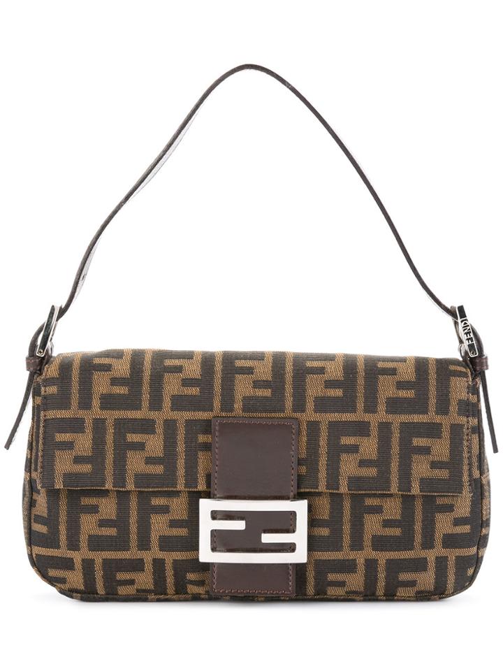 Fendi Vintage Mamma Bucket Tote Bag - Brown