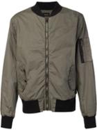 Hudson Zipped Bomber Jacket, Men's, Size: Small, Green, Cotton/supima Cotton