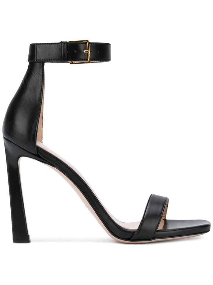 Stuart Weitzman Square Sandals - Black