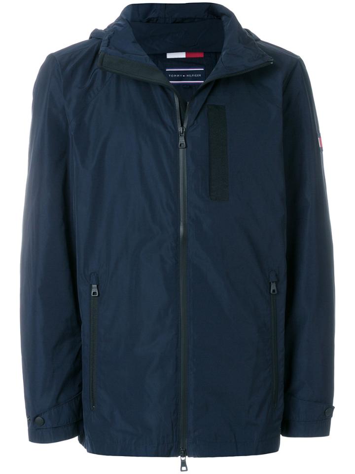 Tommy Hilfiger Zipped Hooded Jacket - Blue
