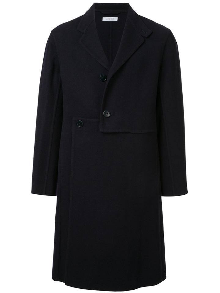 Jw Anderson Asymmetrical Coat - Blue