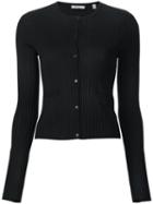 A.l.c. Ribbed Button Down Cardigan, Women's, Size: Xs, Black, Silk