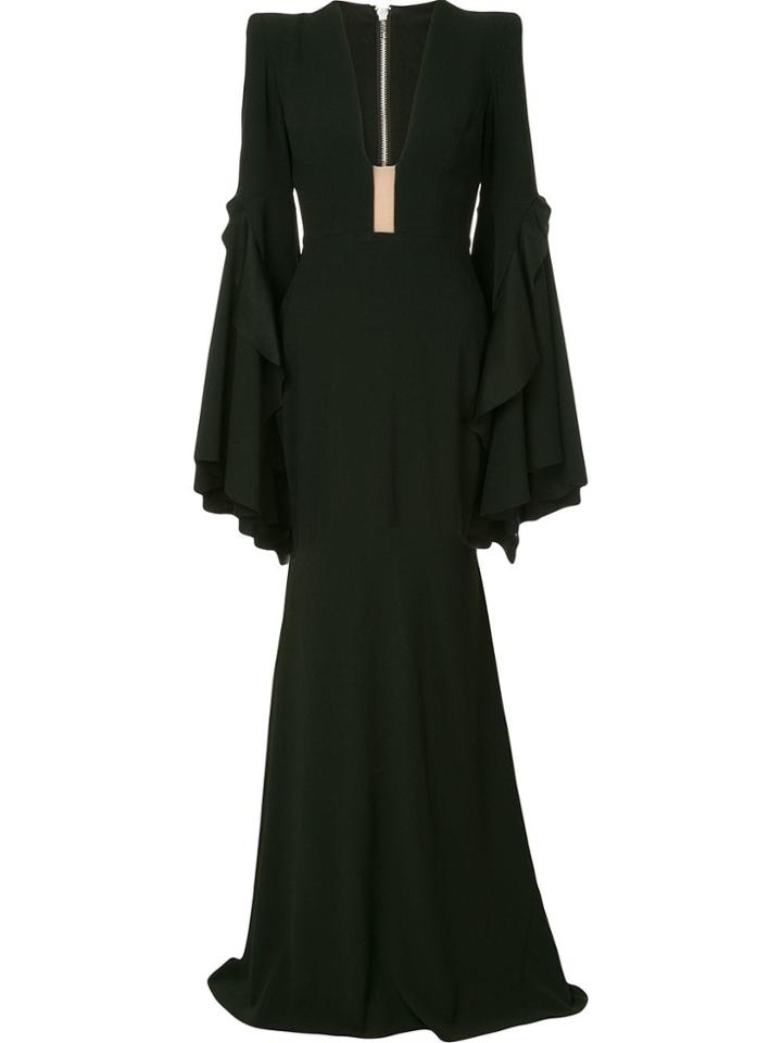 Alex Perry Long Length Empire Line Dress - Black