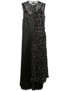 Junya Watanabe Patchwork Shirt Midi Dress - Black