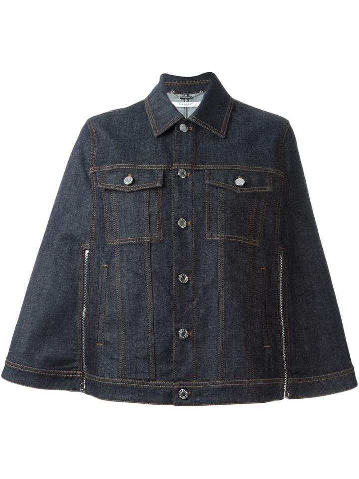 Givenchy Denim Cape Jacket