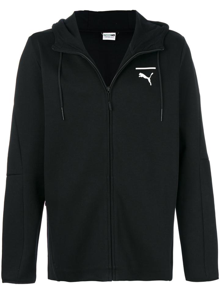 Puma Zipped Hoodie - Black