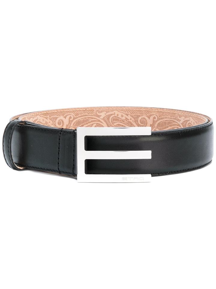 Etro E Logo Belt - Black