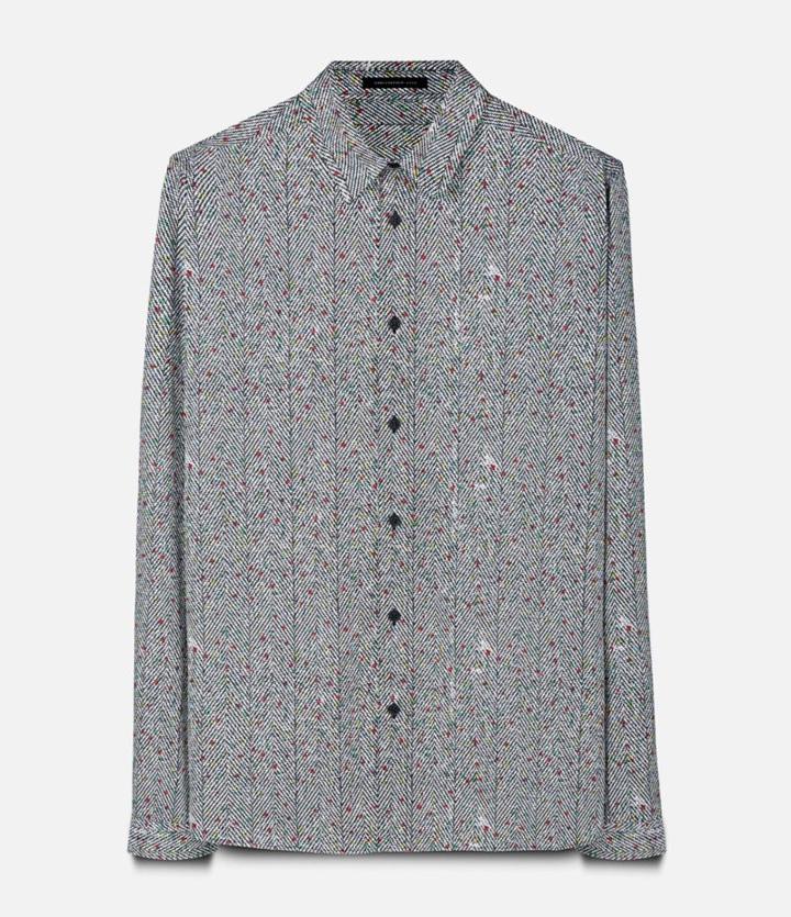 Christopher Kane Crazy Tweed Print Classic Shirt