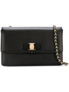 Salvatore Ferragamo 'vara' Shoulder Bag, Women's, Black, Calf Leather