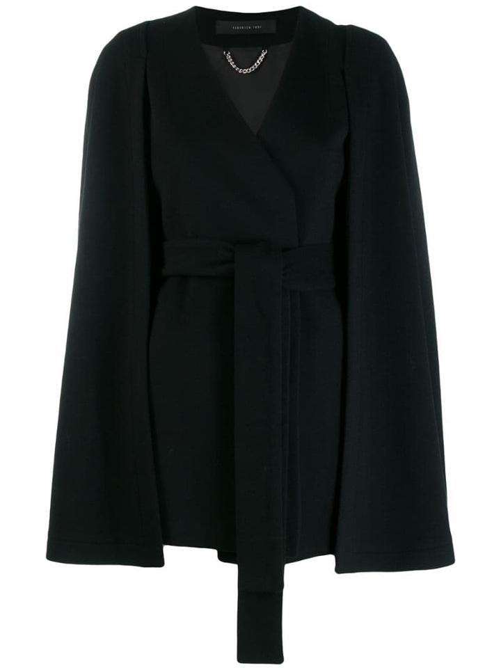 Federica Tosi Cape Coat - Black