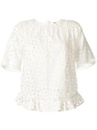 Bellerose Perforated Top - White