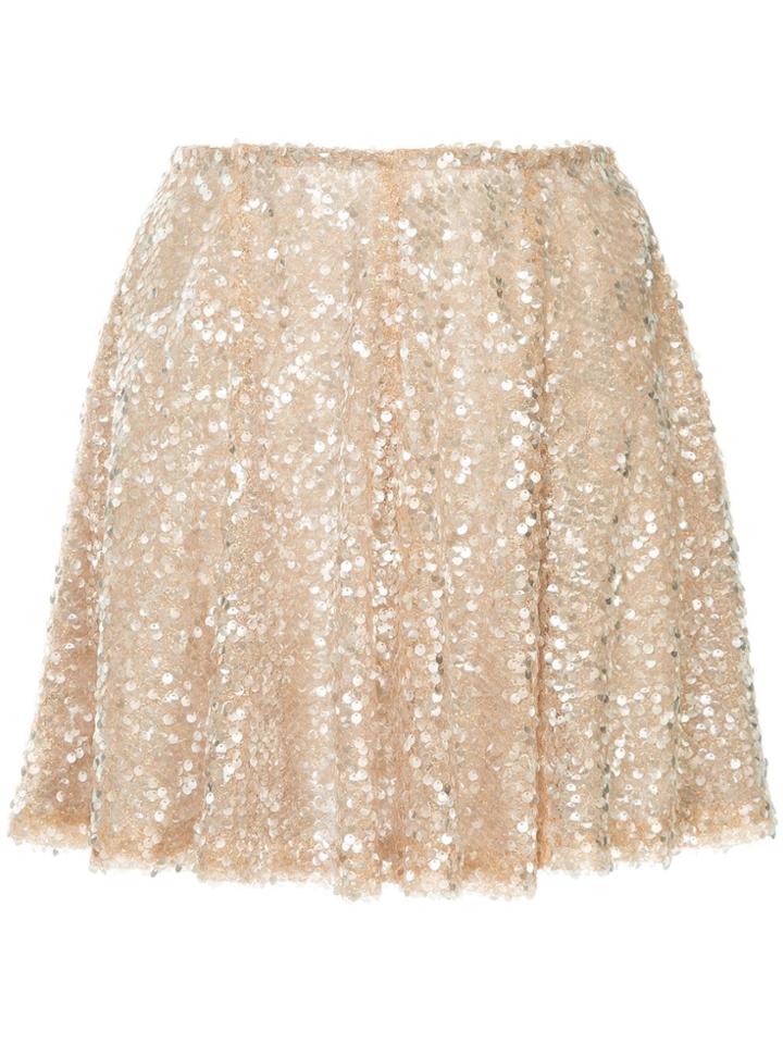 Walk Of Shame Sequin Embellished Skirt - Pink