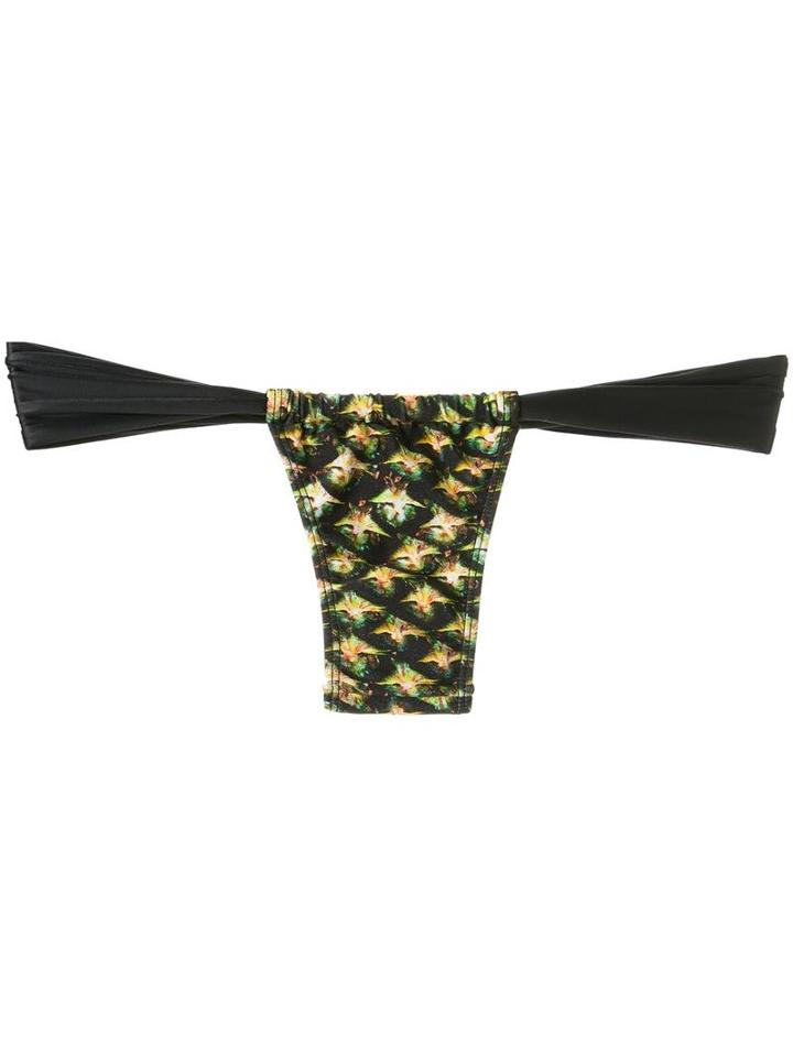 Blue Man Printed Bikini Bottom, Women's, Size: G, Black, Lyocell