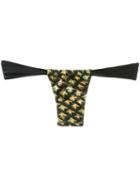 Blue Man Printed Bikini Bottom, Women's, Size: G, Black, Lyocell