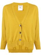 Semicouture High Low Cardigan - Yellow
