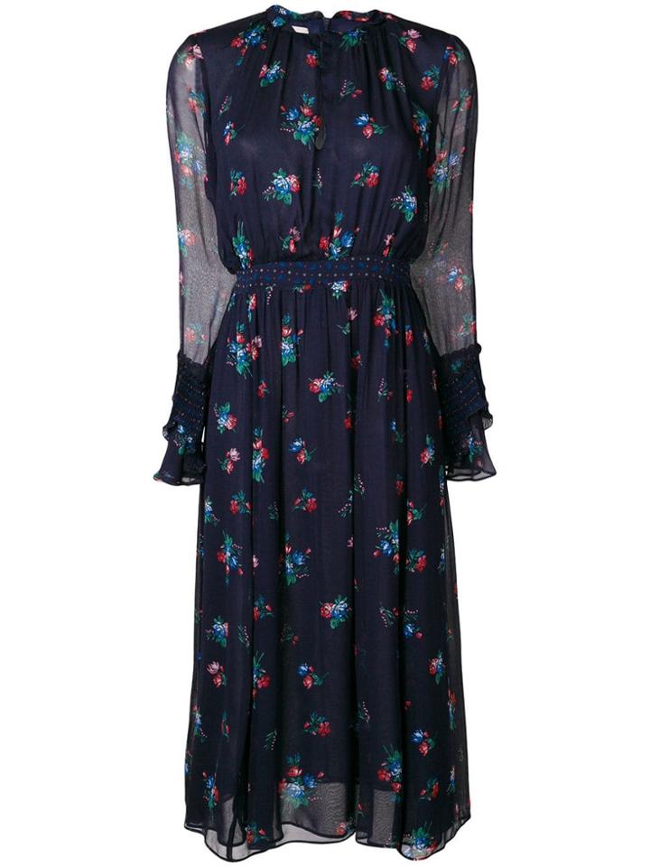 Pinko Floral Printed Dress - Blue