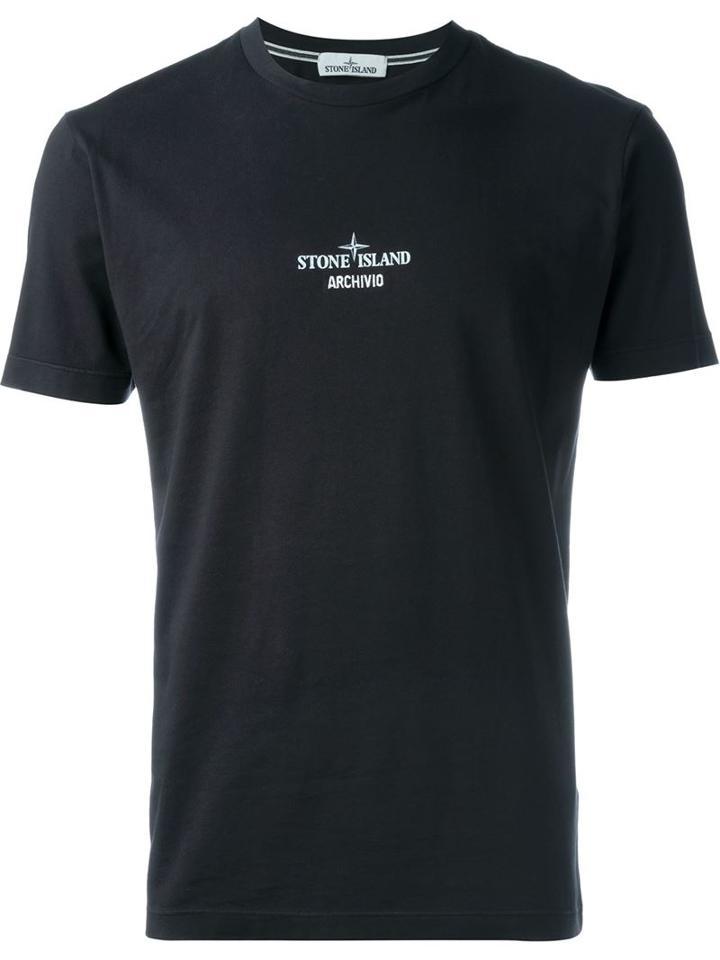Stone Island Small Logo Print T-shirt