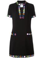 Moschino Mirror Embroidered Dress - Black