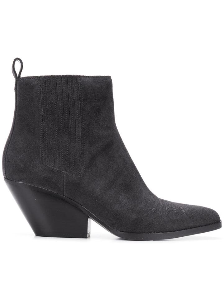 Michael Michael Kors Stitch Detail Ankle Boots - Grey