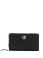 Roberto Cavalli Logo Print Wallet - Black