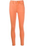 Frame High Rise Skinny Jeans - Orange