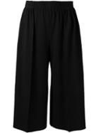 Issey Miyake Cauliflower - Ribbed Culottes - Women - Polyester - One Size, Women's, Black, Polyester