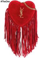 Saint Laurent Mini 'love' Crossbody Bag, Women's, Red