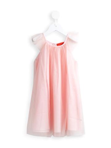 Rykiel Enfant Ruffled Cap Sleeve Dress, Girl's, Size: 12 Yrs, Pink/purple