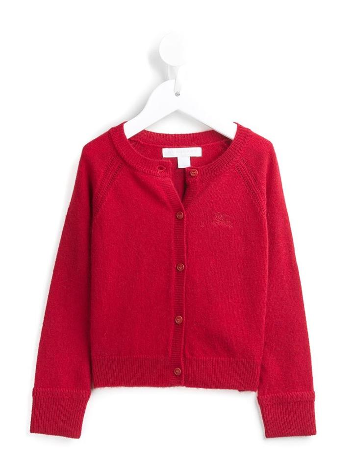 Burberry Kids Openstitch Cardigan, Girl's, Size: 10 Yrs, Red