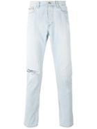 Distressed Slim-fit Jeans - Men - Cotton - 33, Blue, Cotton, Calvin Klein Jeans